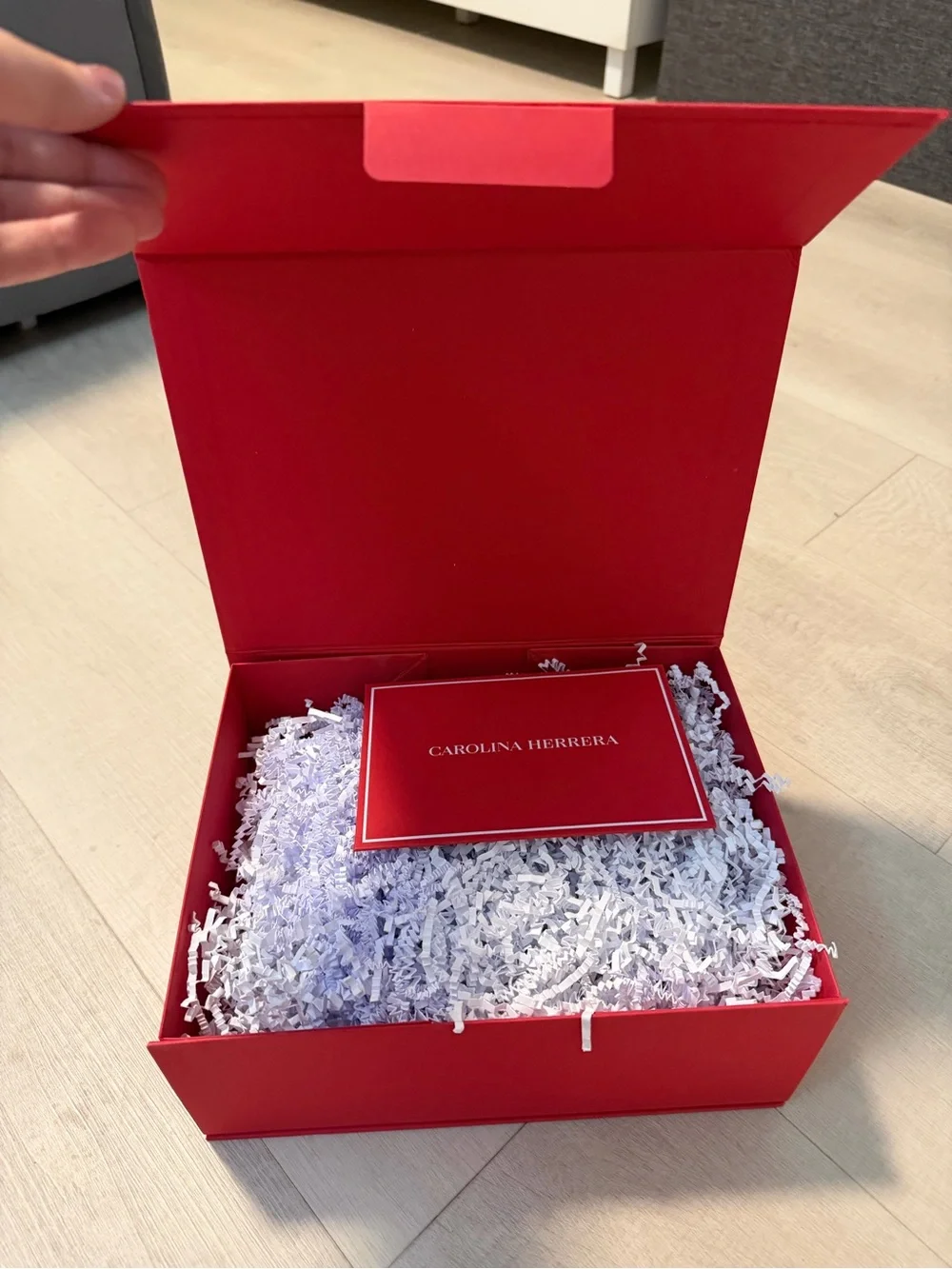 Carolina Herrera Red Box with White Logo Medium size